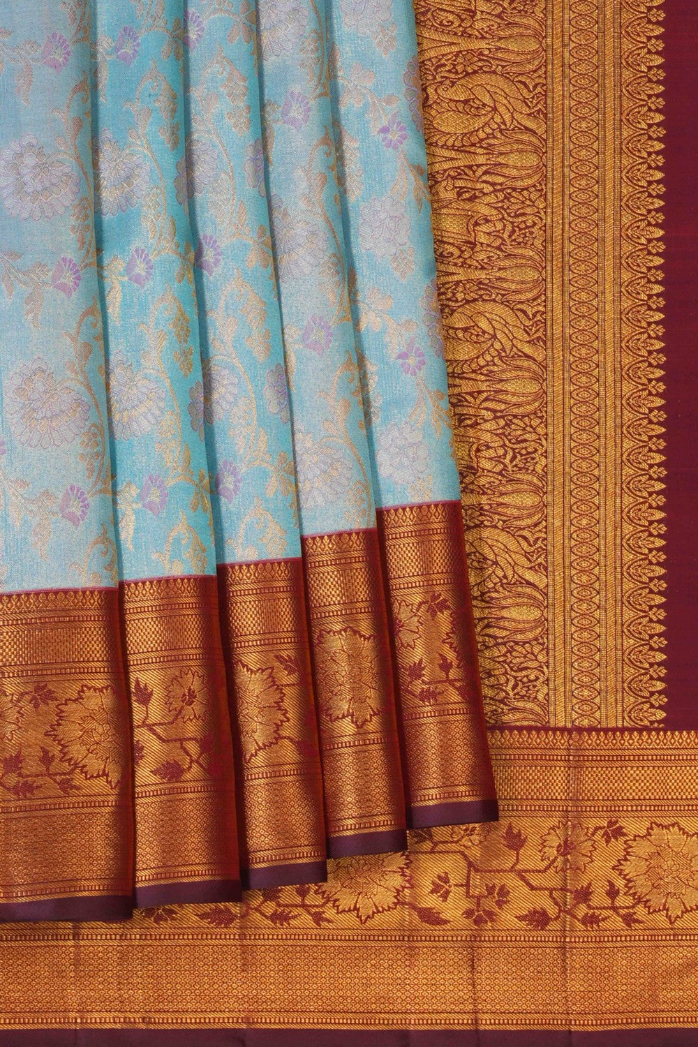 Image of Kanchipuram Silk Brocade Saree