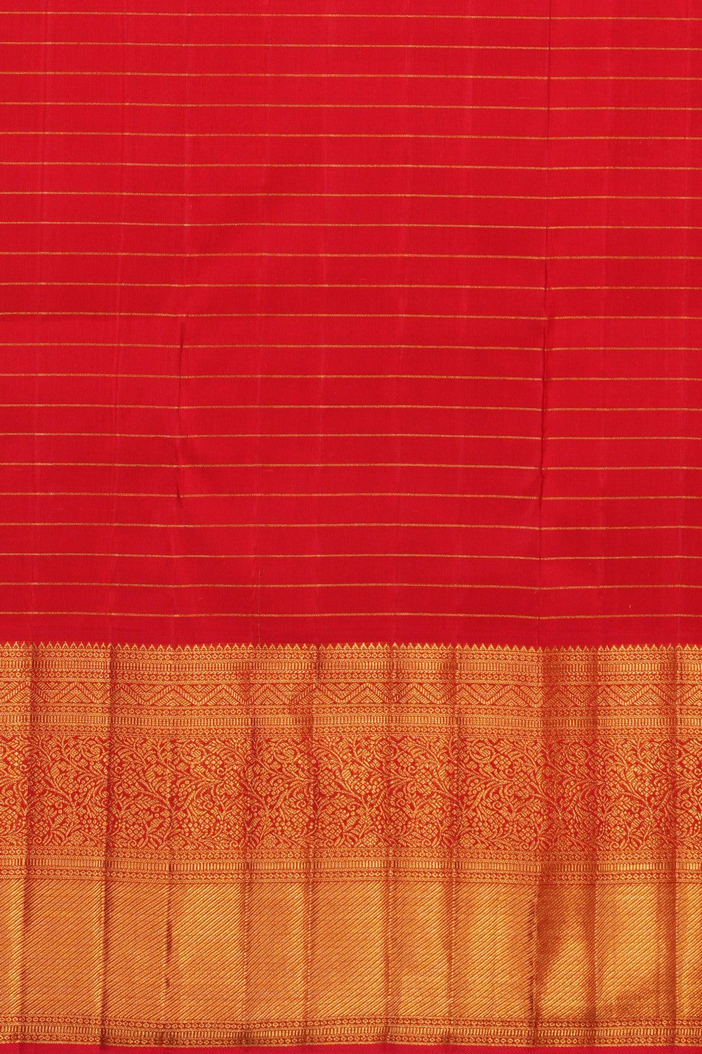Image of Gold Kattam Kanchipuram Silk Saree
