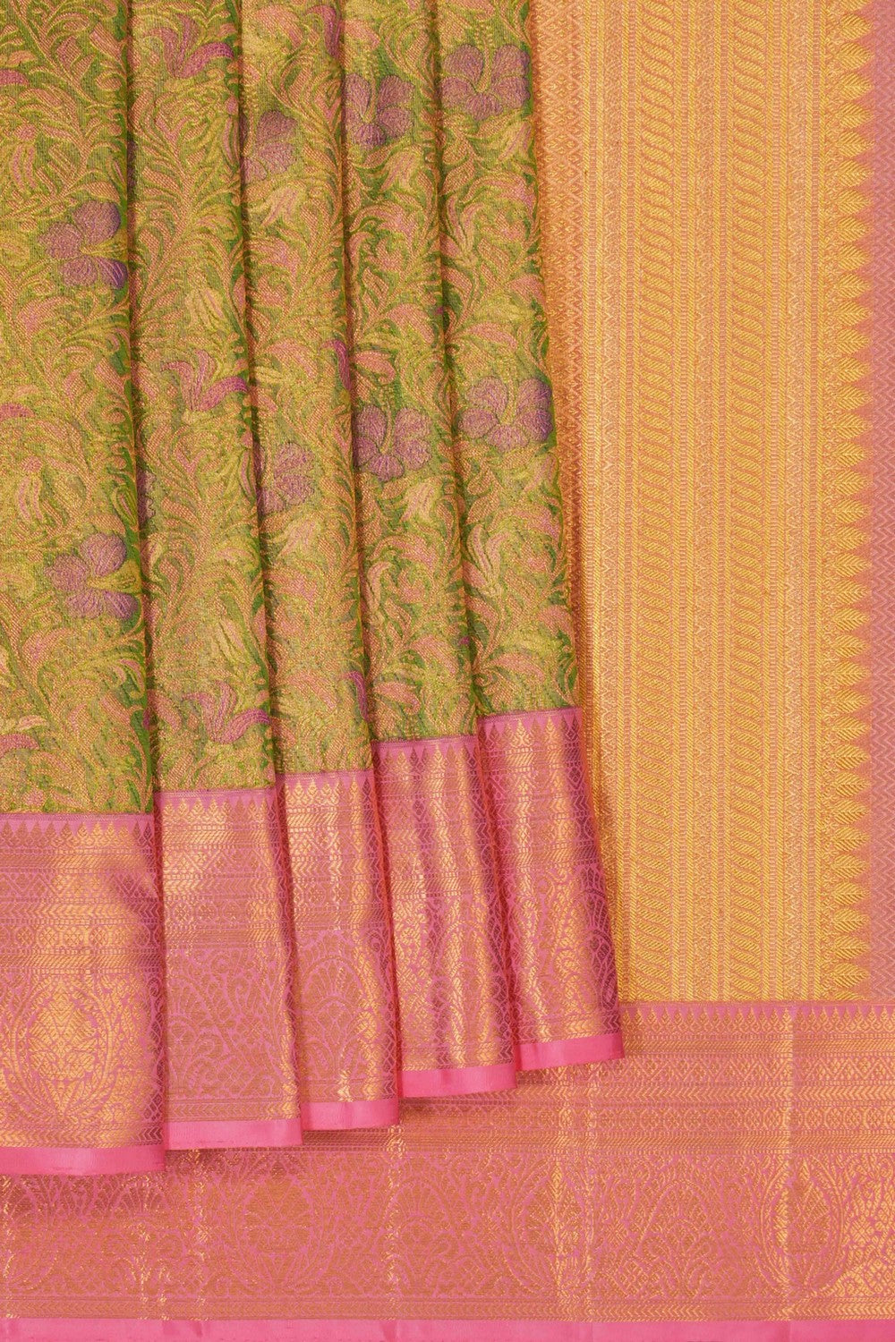 Image of Kanchipuram Silk Brocade Saree