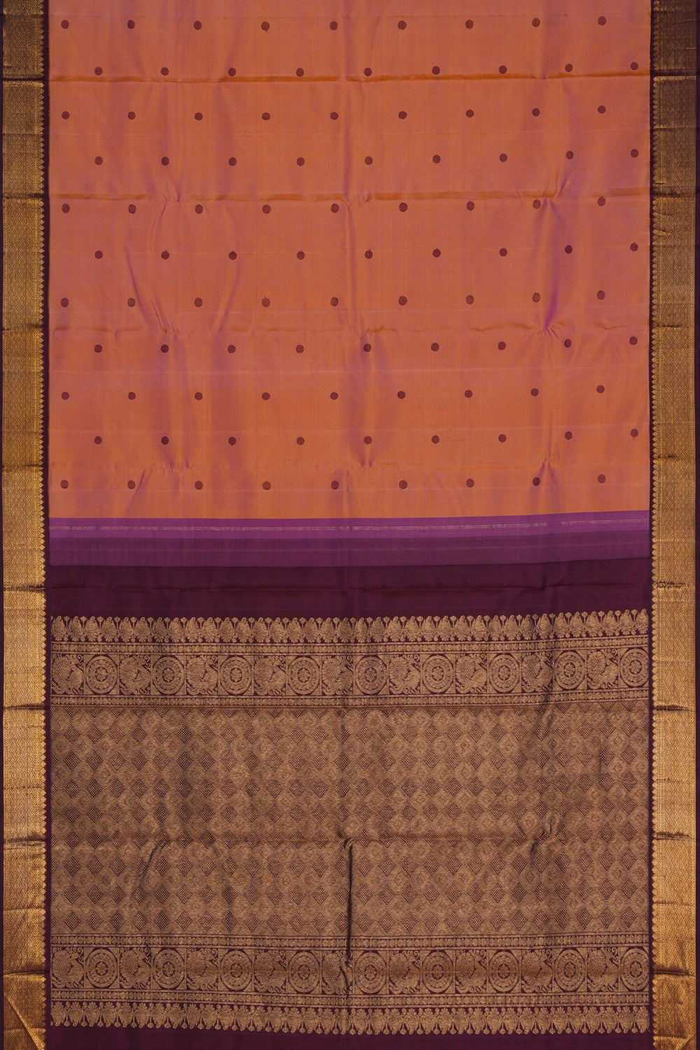 Image of Onion Pink Arani Silk Saree