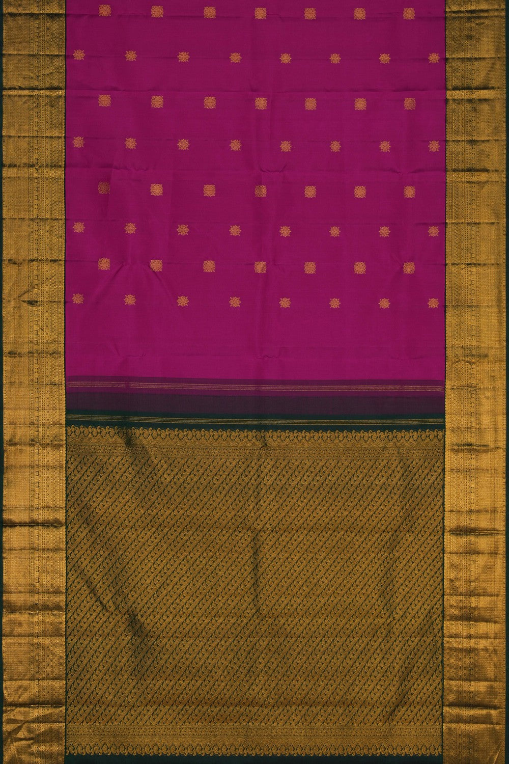Image of Magenta Pink Arani Silk Saree