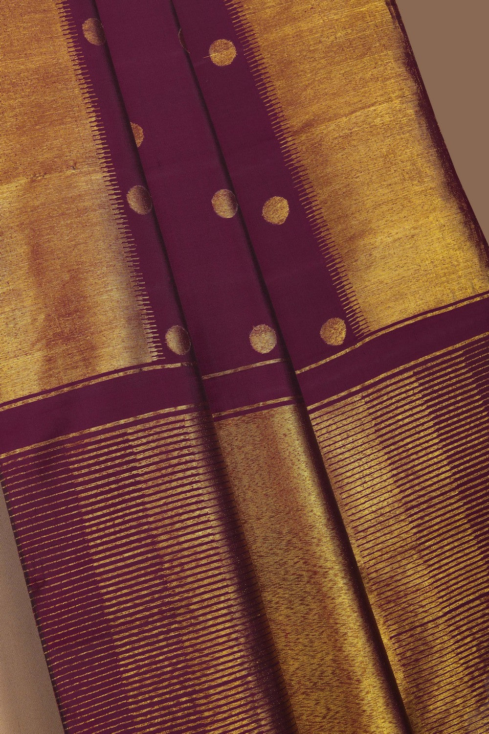 Image of Kanchipuram Silk Maroon Saree