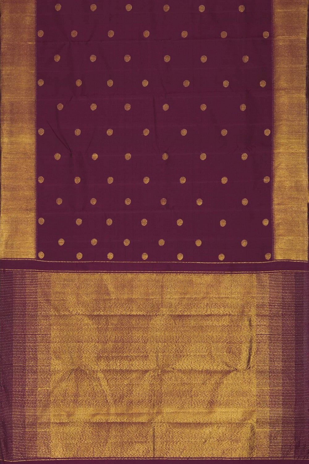 Image of Kanchipuram Silk Maroon Saree
