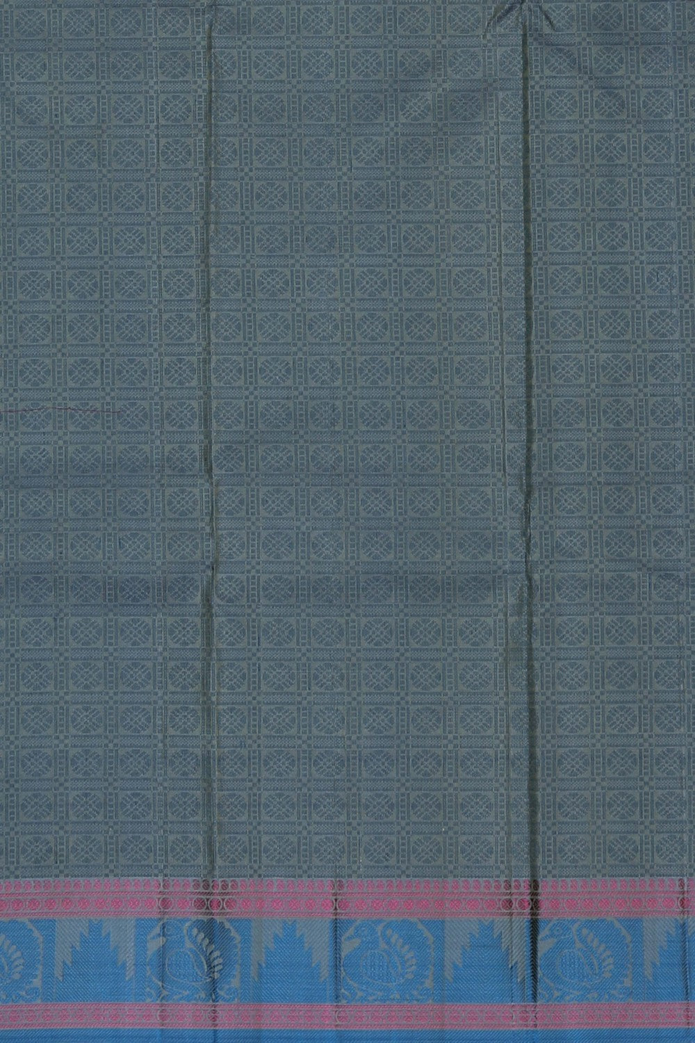 Image of Kanchipuram Silk Sage Green Saree