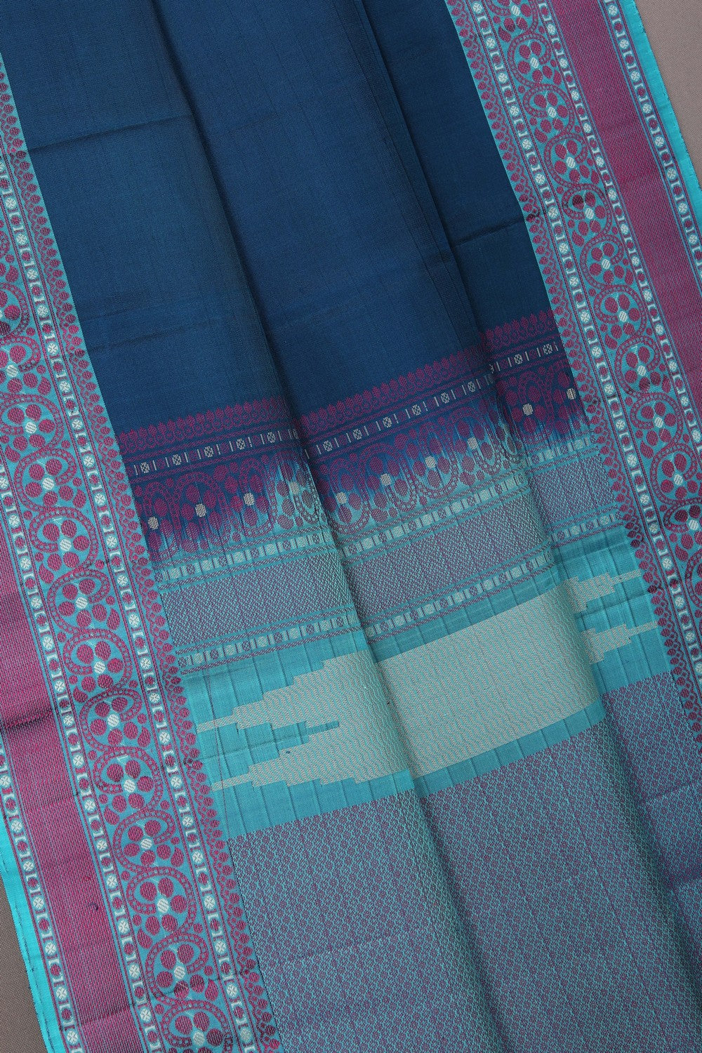 Image of Arani Silk Blue Saree