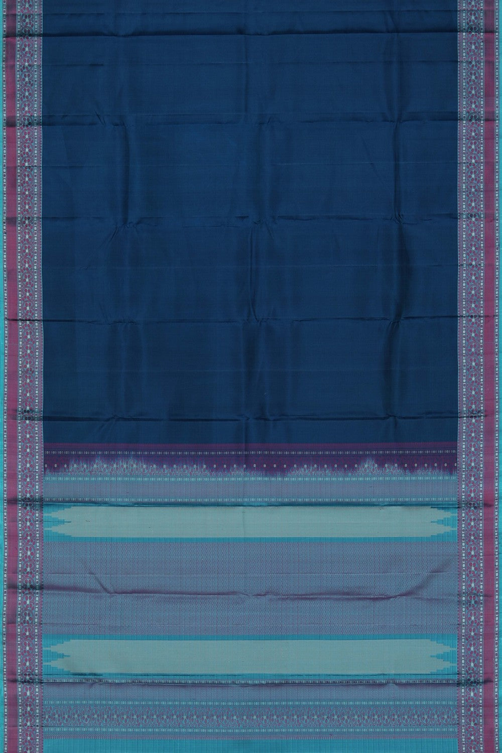 Image of Arani Silk Blue Saree
