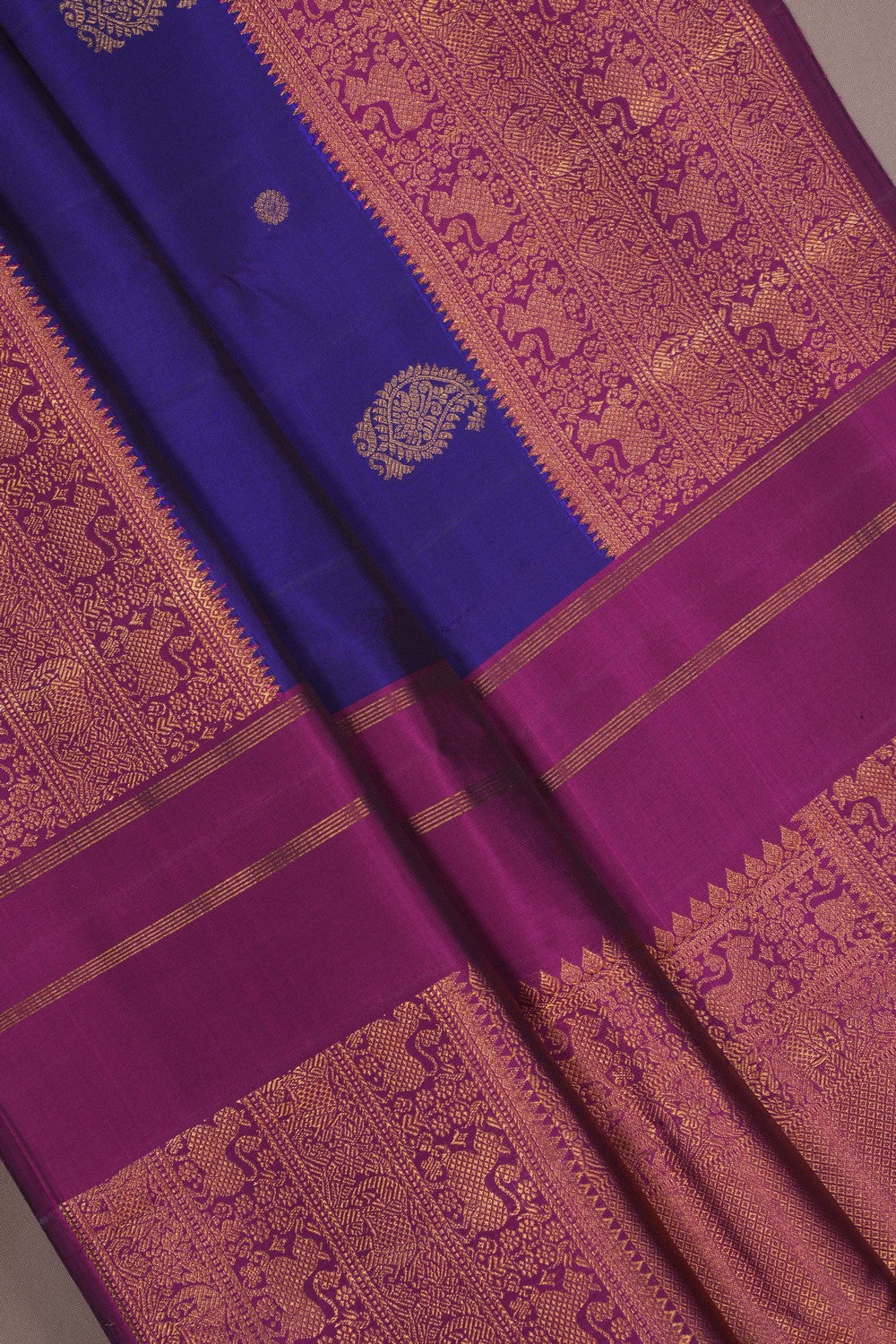 Image of Purple Arani Silk Saree
