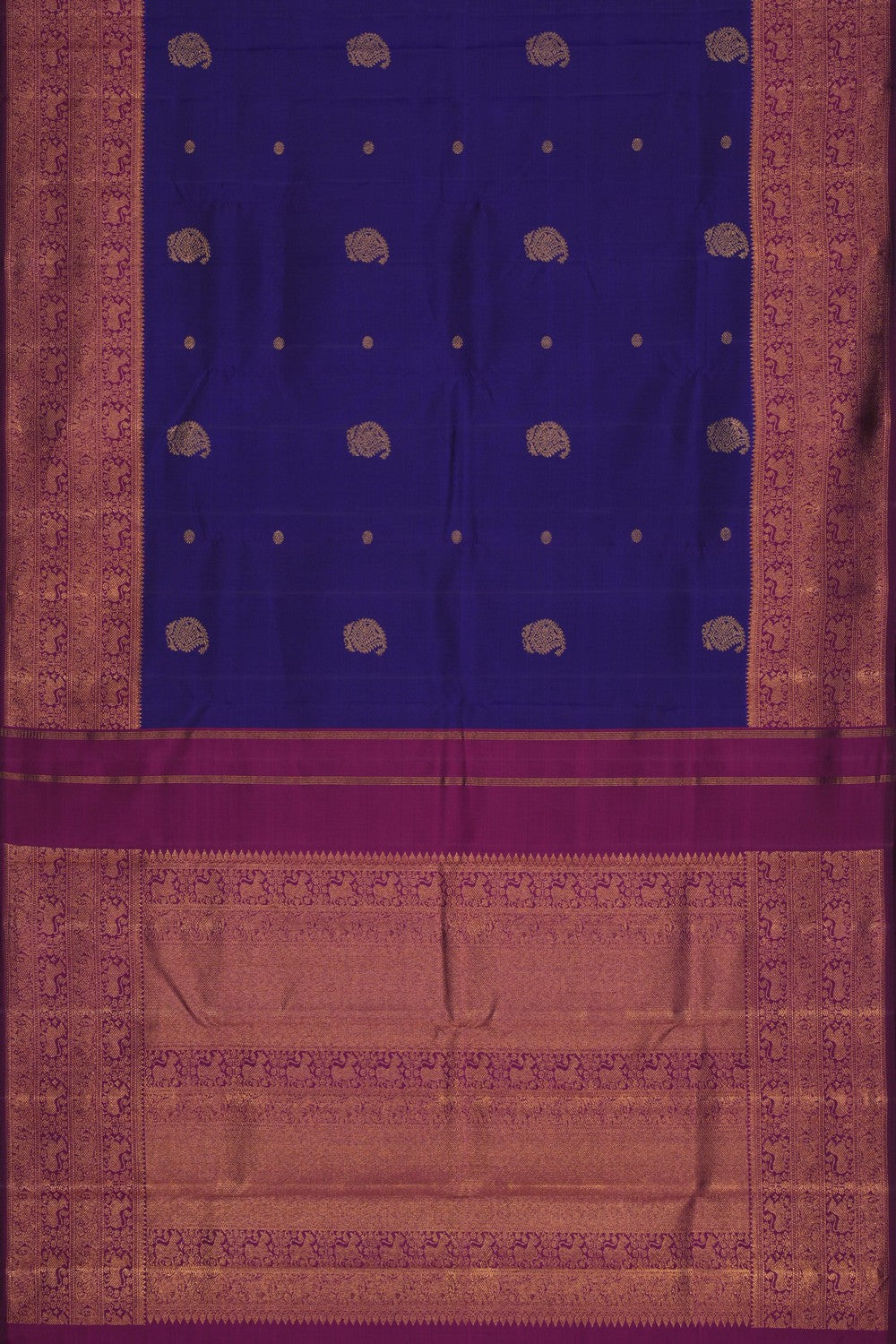 Image of Purple Arani Silk Saree