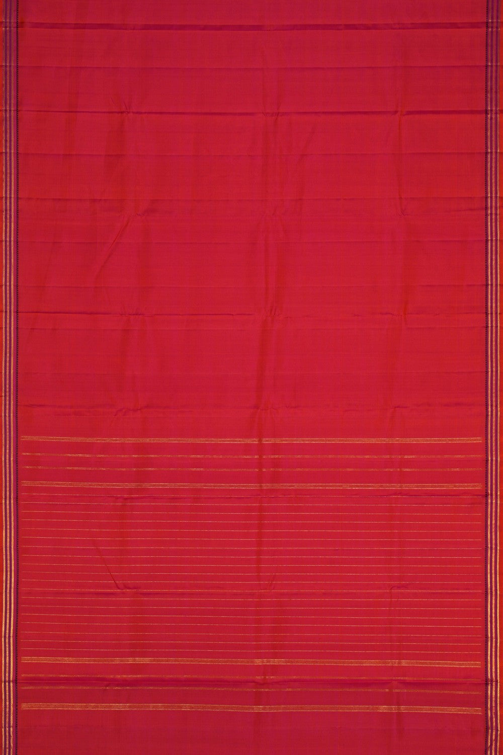 Image of Orange Arani Silk Saree