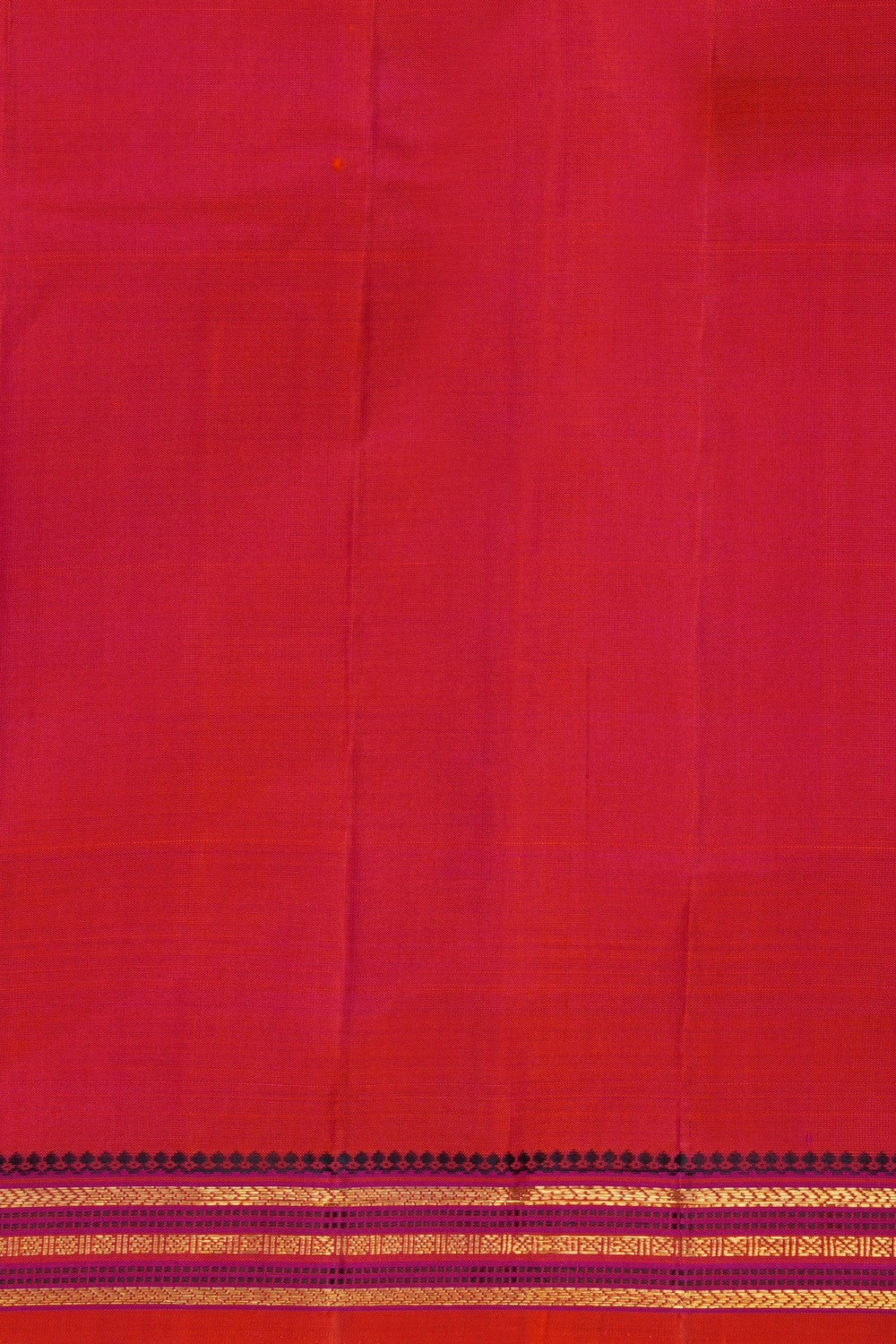 Image of Orange Arani Silk Saree