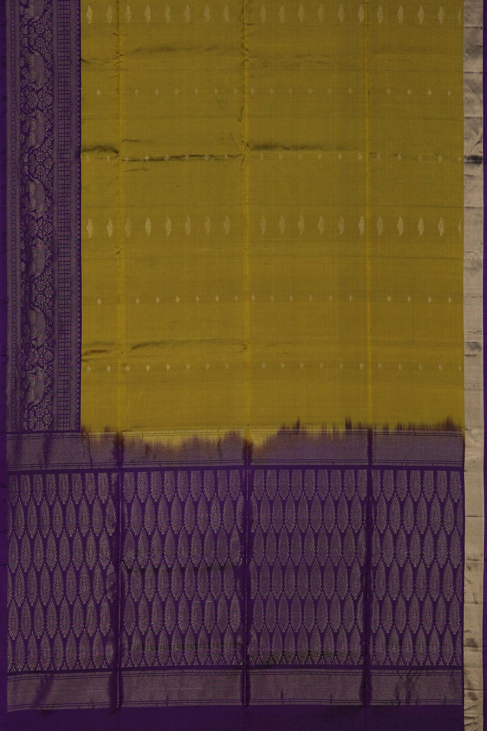 Image of South Silk Moss Green Saree