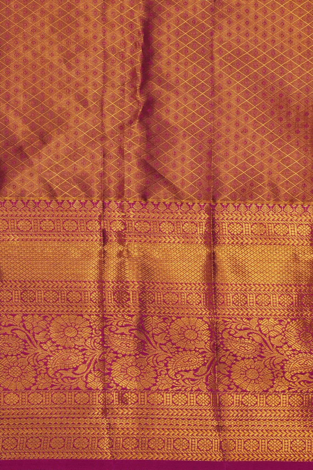 Image of Silver Tissue Brocade Kanchipattu Saree