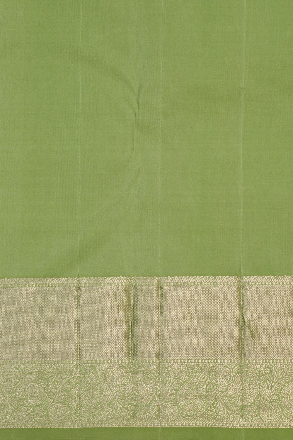 Image of Kanchipattu Brocade Mint-Green Saree