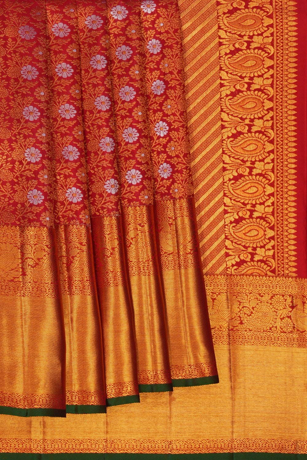 Image of Kanchipattu Brocade Red Saree