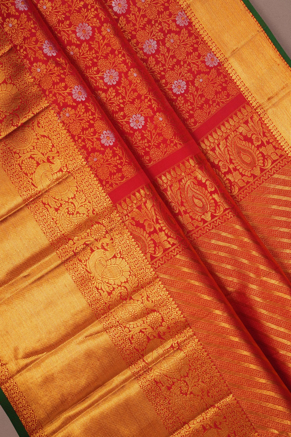 Image of Kanchipattu Brocade Red Saree
