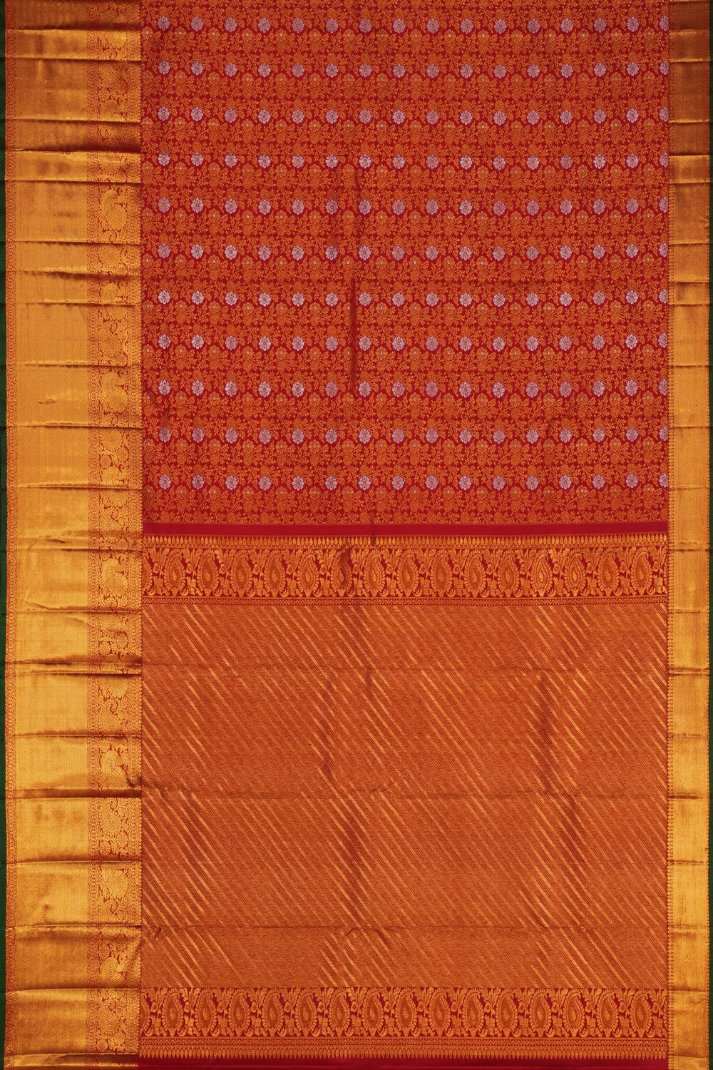 Image of Kanchipattu Brocade Red Saree
