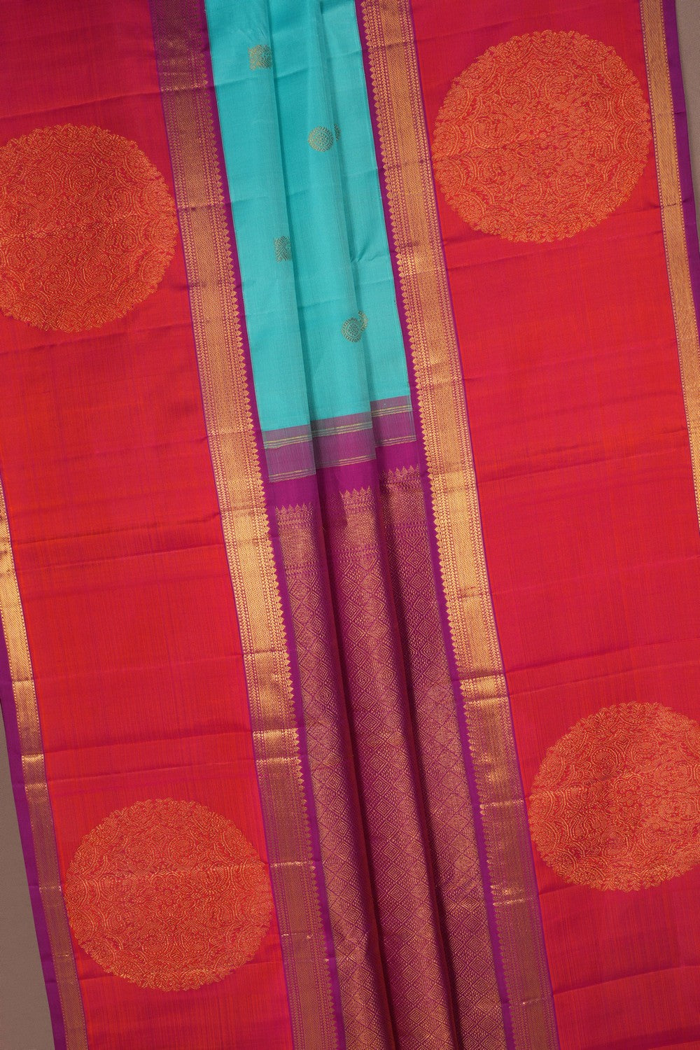 Image of Arani Silk Brocade Onion-Pink Saree