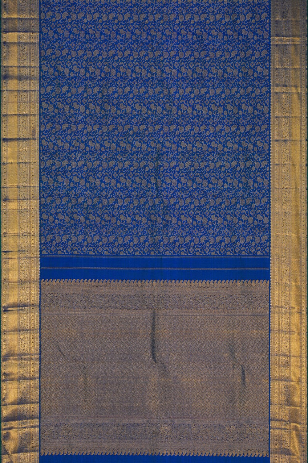 Image of Kanchipattu Brocade Blue Saree