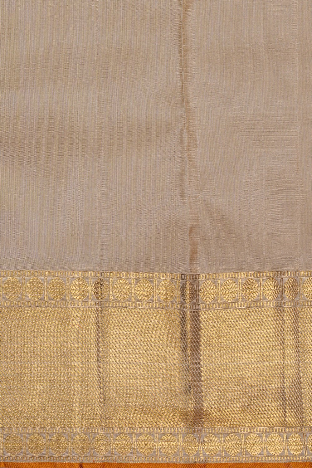 Image of Kanchipuram Silk Off-White Saree