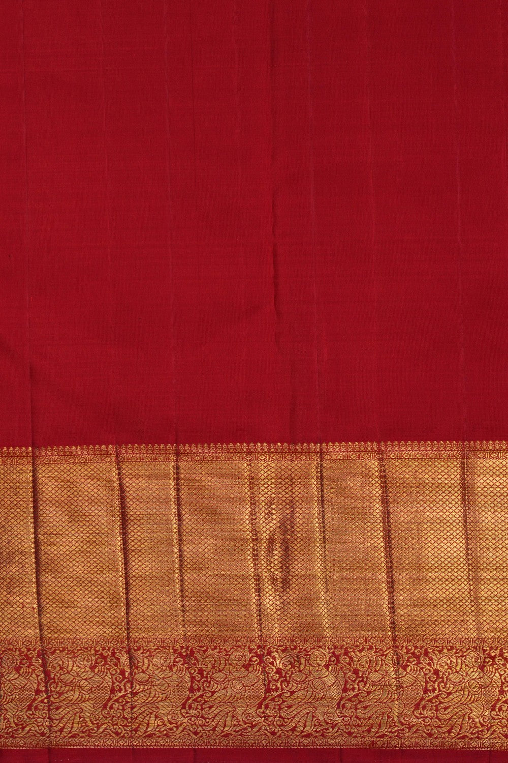 Image of Red Brocade Kanchipattu Saree