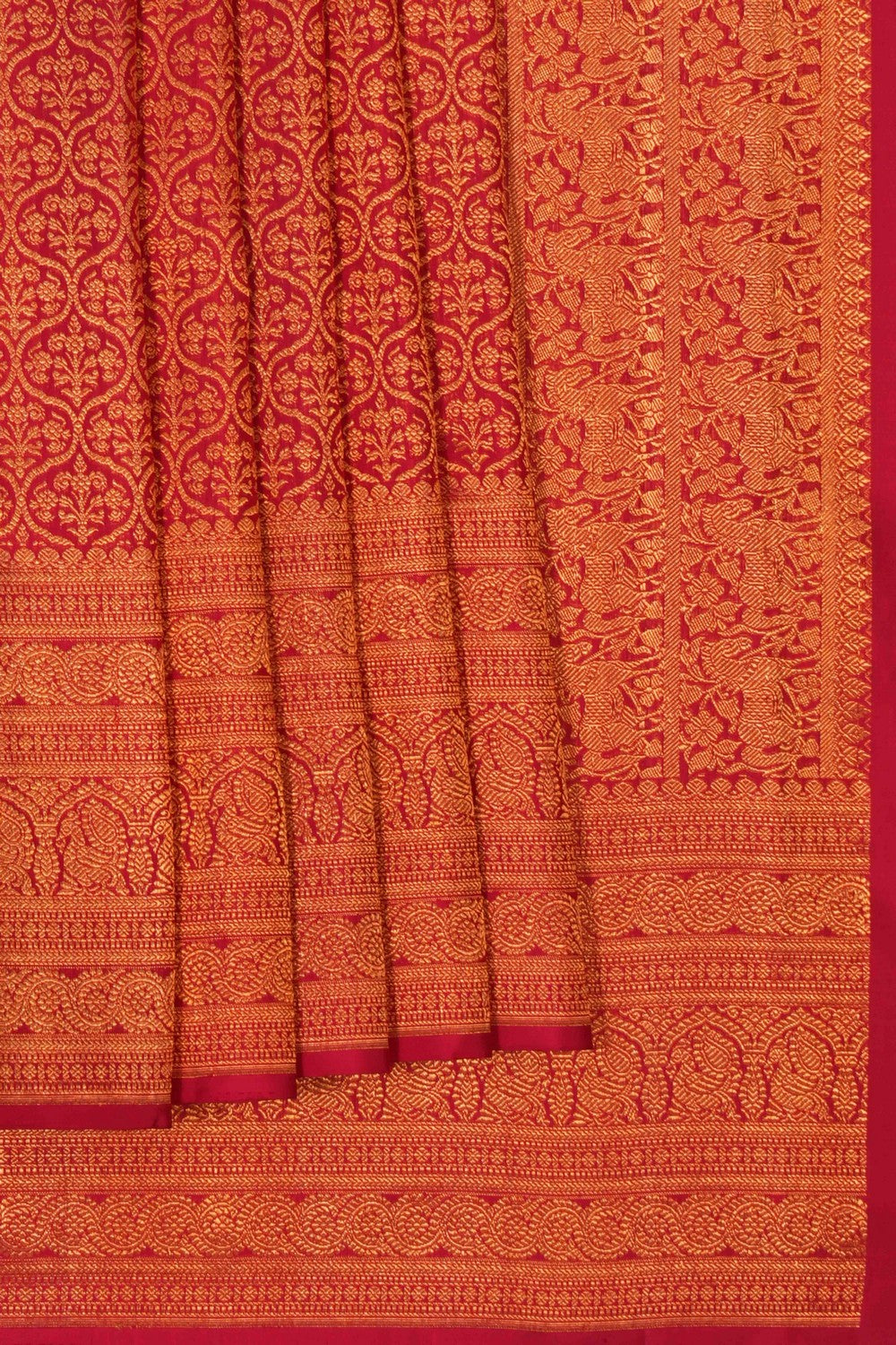 Image of Kanchipattu Brocade Red Saree