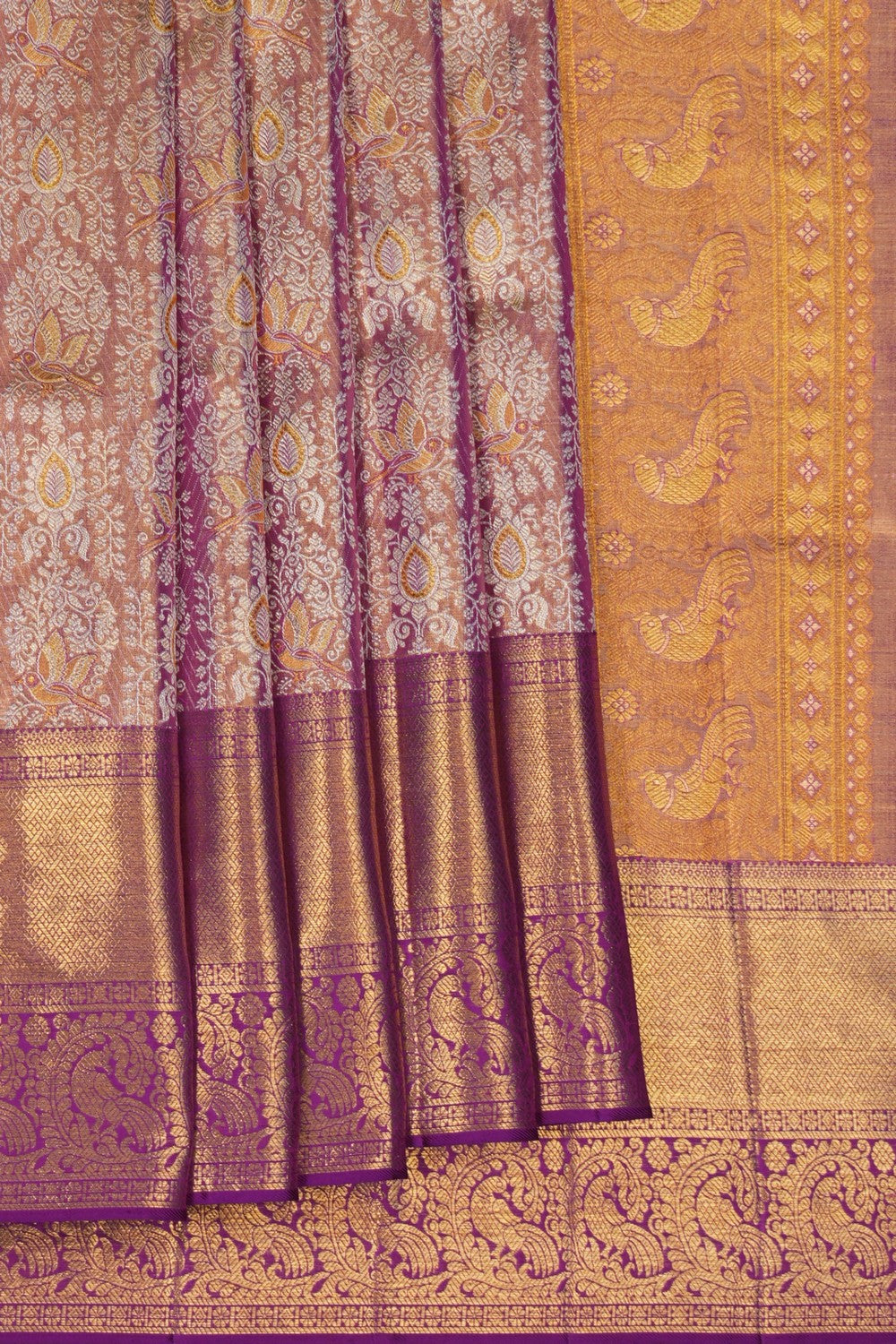 Image of Tissue Brocade Kanchipattu Saree