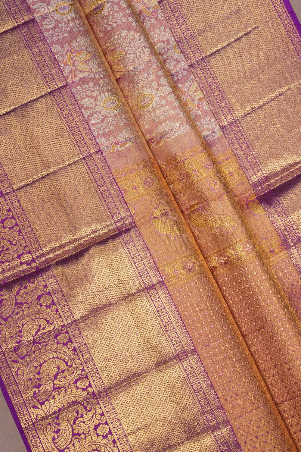 Image of Tissue Brocade Kanchipattu Saree