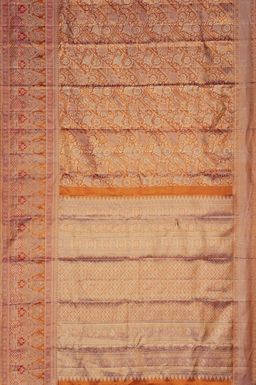 Image of Kanchipattu Brocade Gold Saree