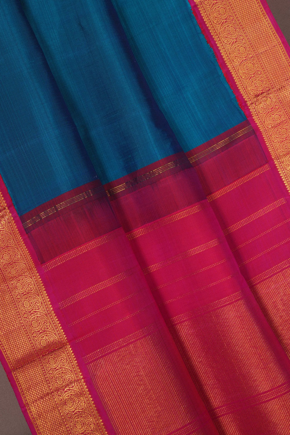 Image of Arani Silk Blue Saree