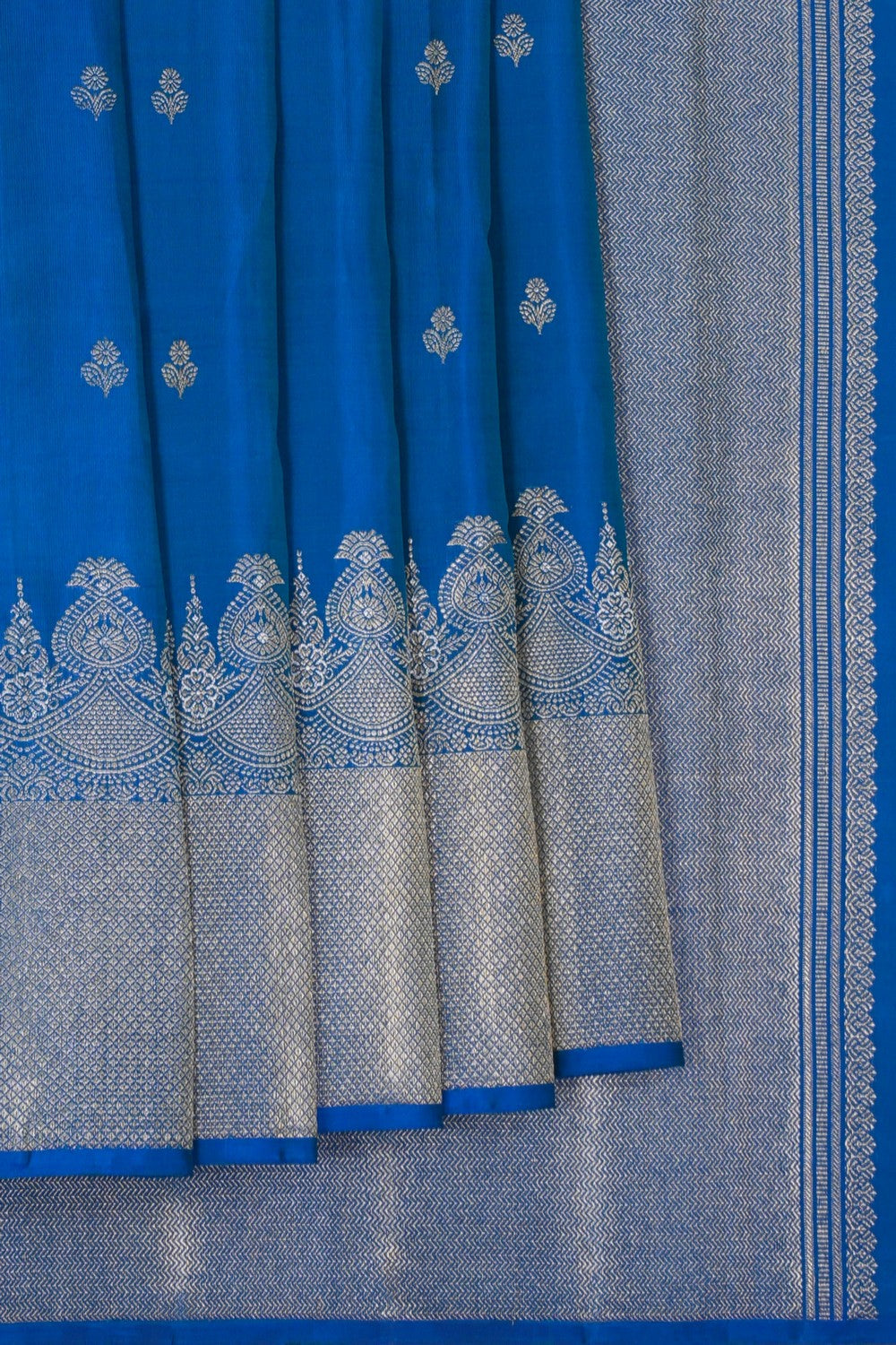 Image of Arani Silk Blue Saree