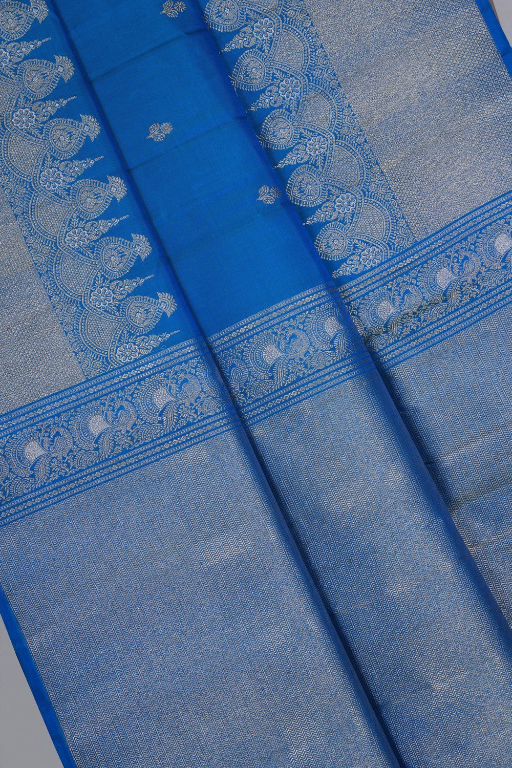 Image of Arani Silk Blue Saree