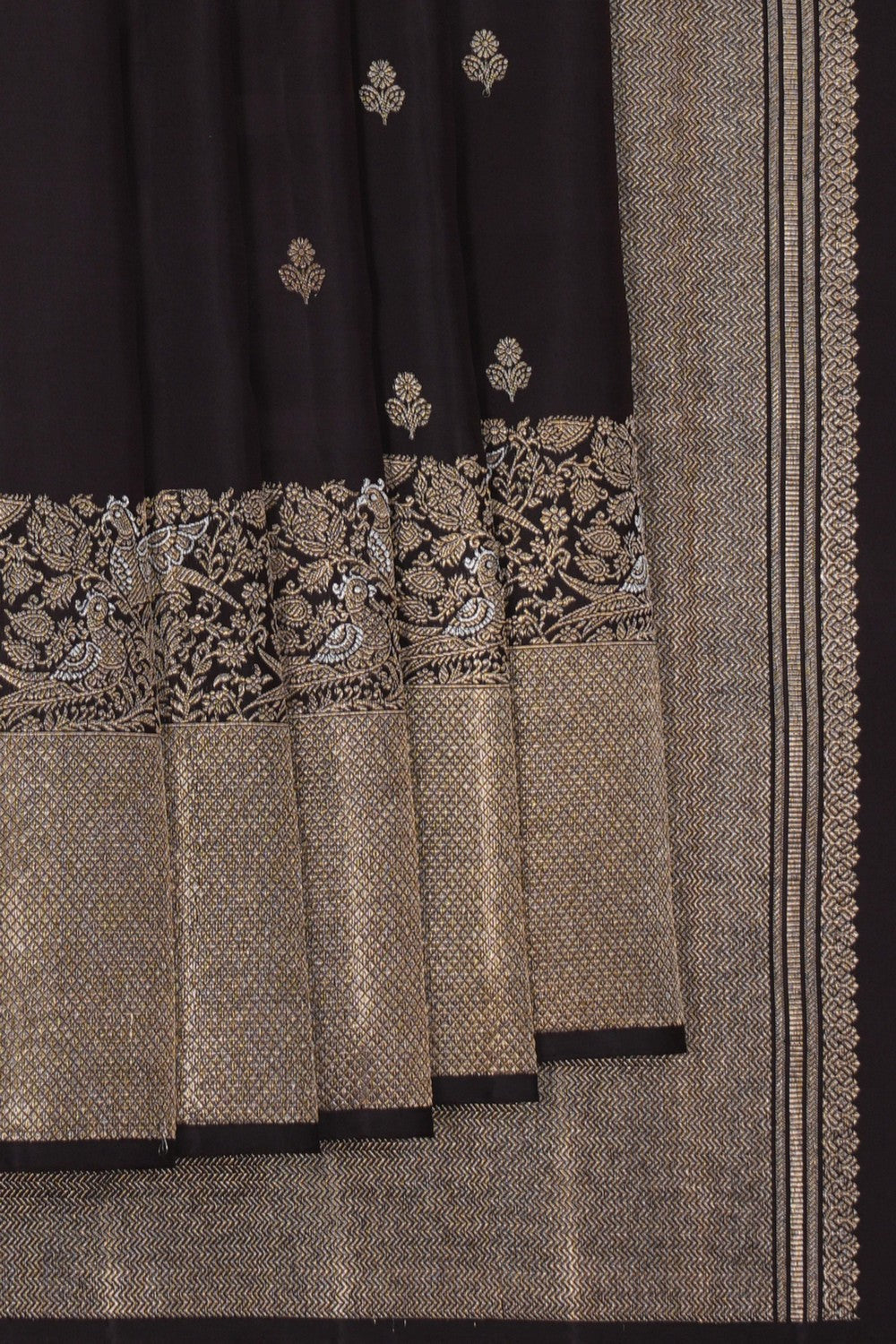 Image of Arani Silk Brown Saree