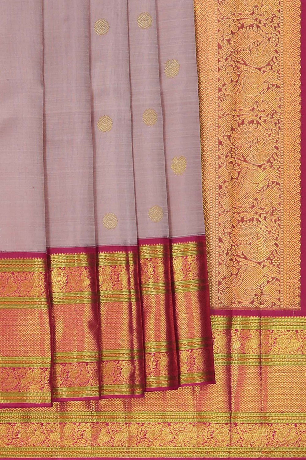 Image of Arani Silk Brown Saree