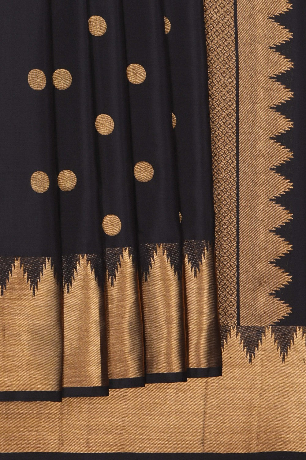 Image of Kanchi Silk Black Saree