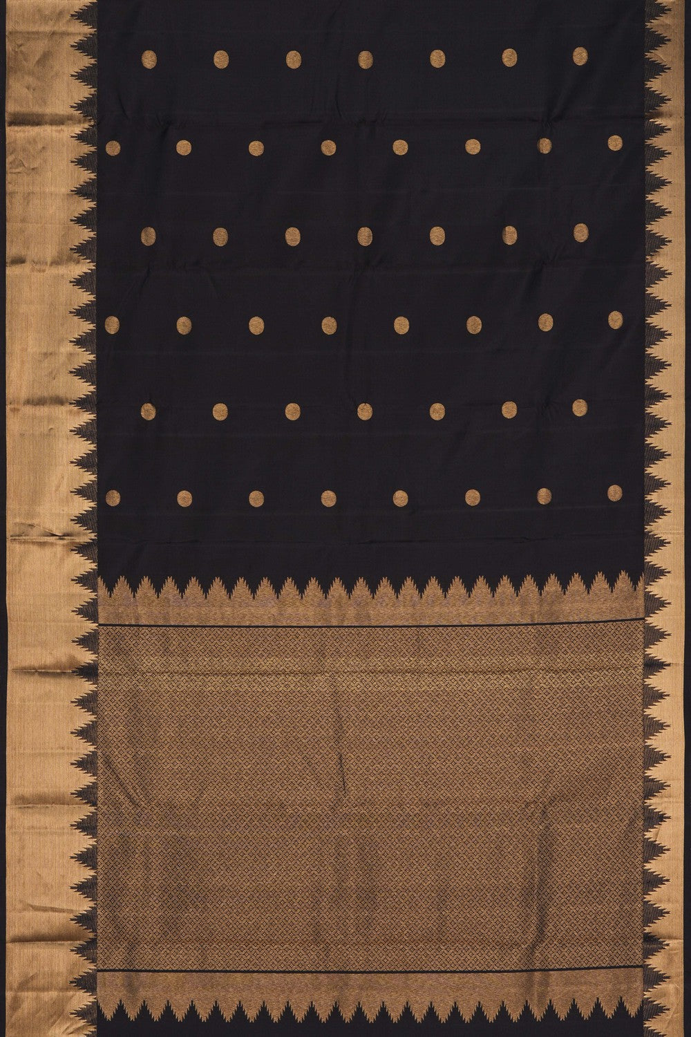 Image of Kanchi Silk Black Saree