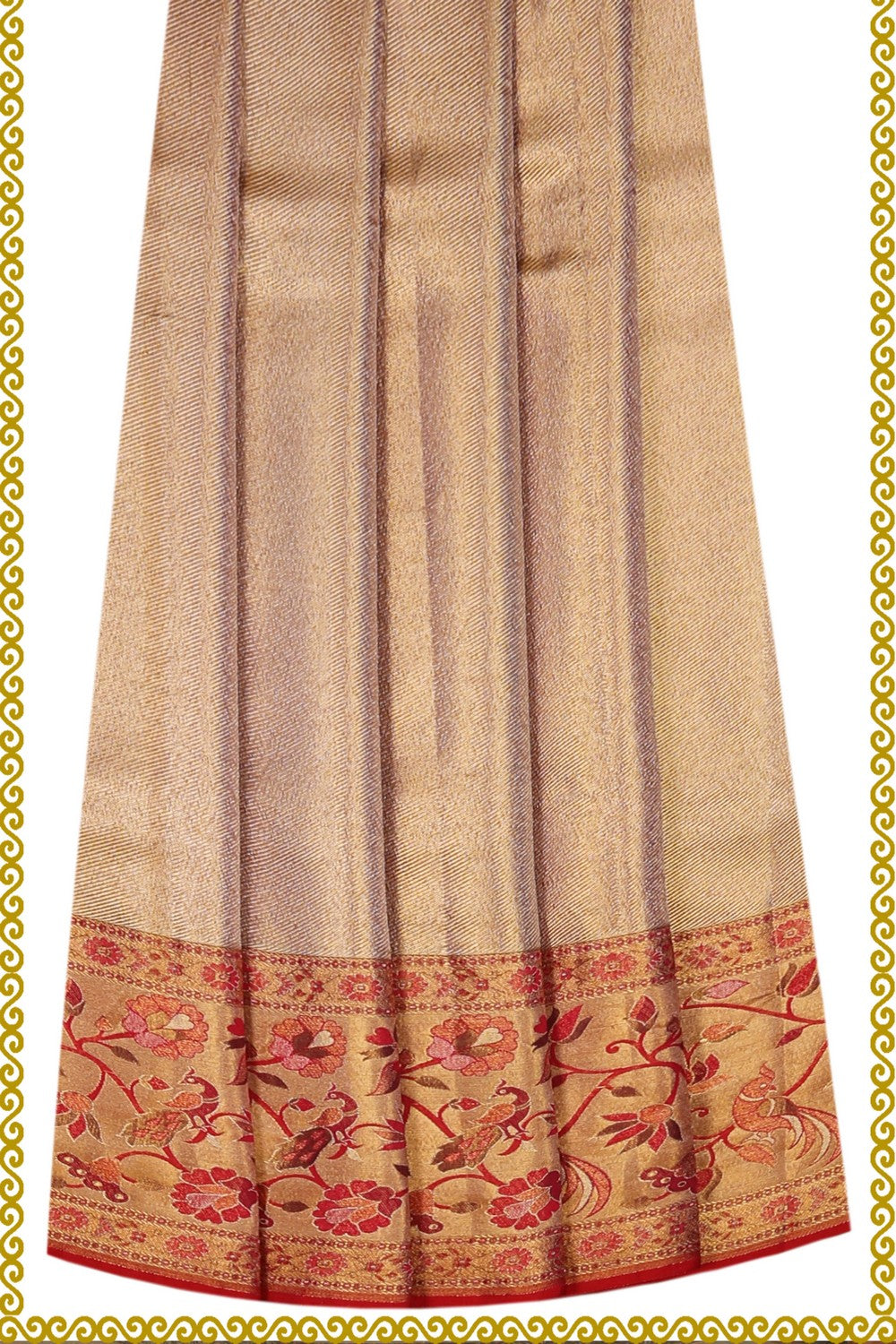 Image of Kanchi Pattu Pavadai Unstitched Set