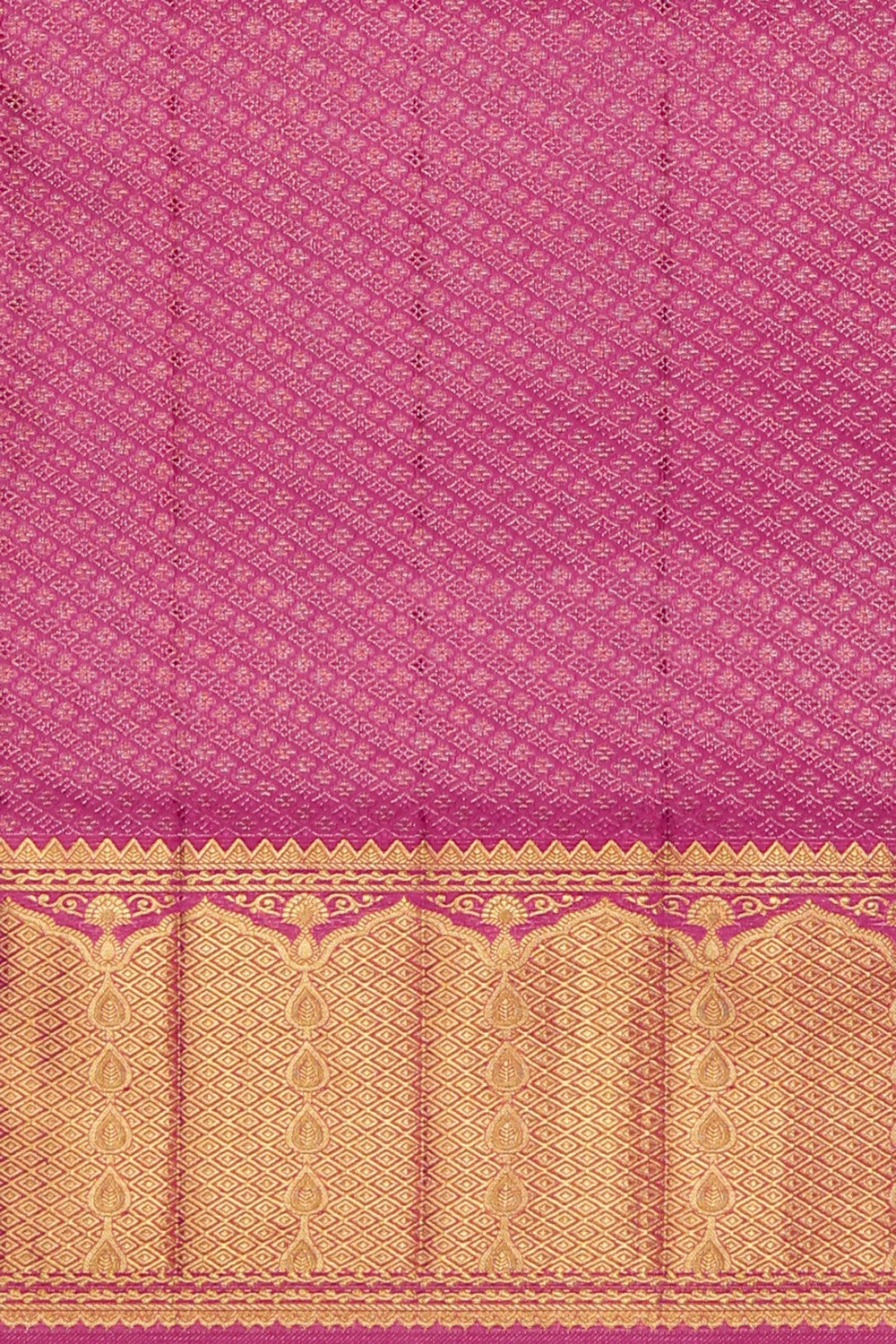Image of Kanchipattu Kattam Pink Saree