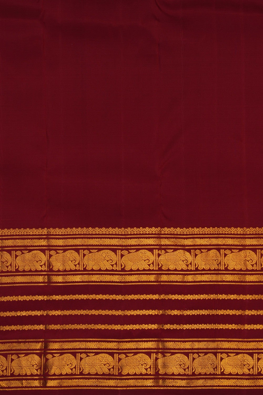 Image of Kanchi Silk Maroon Saree