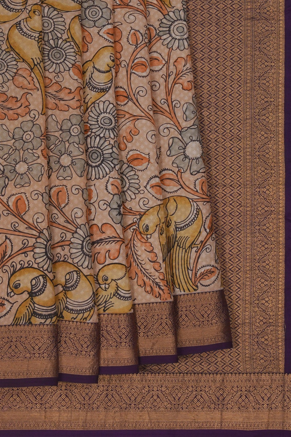 Image of Kalamkari Painting Saree
