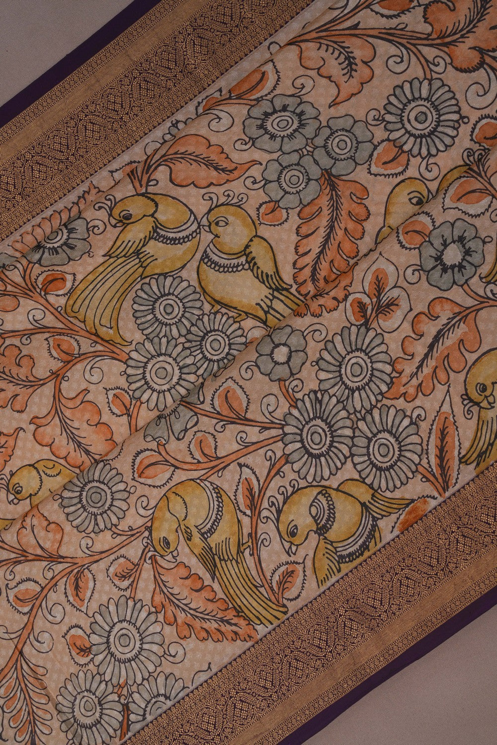 Image of Kalamkari Painting Saree