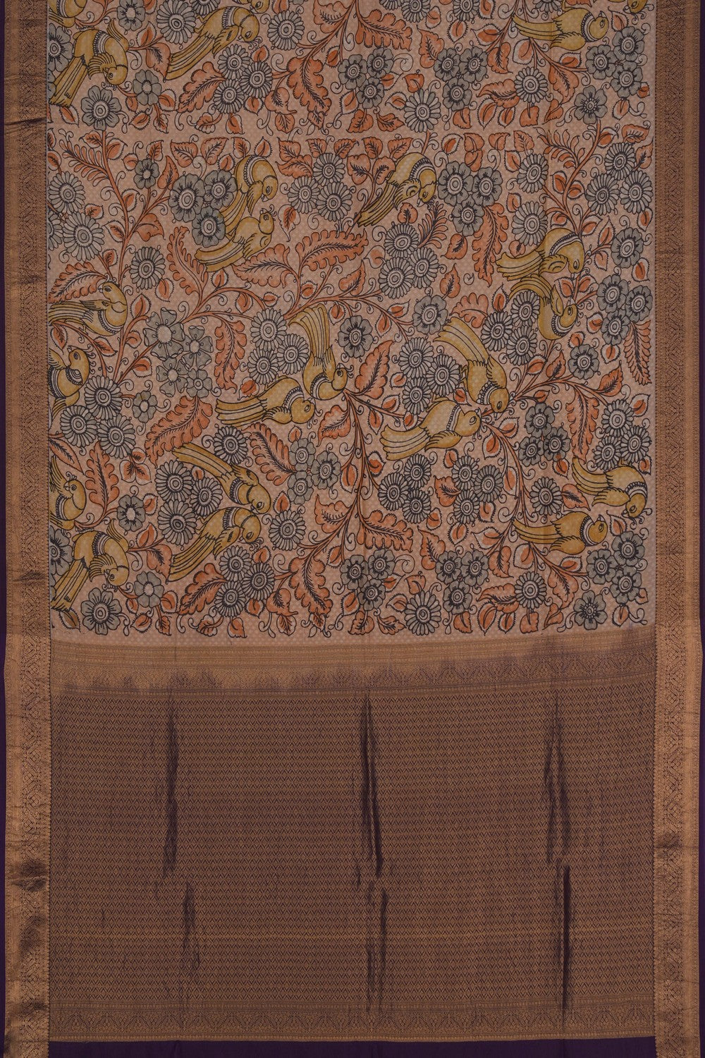 Image of Kalamkari Painting Saree