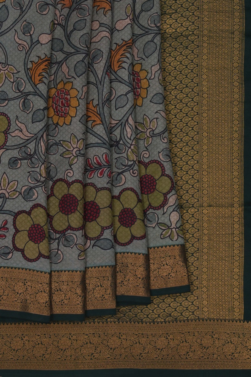 Image of Kalamkari Painting Saree