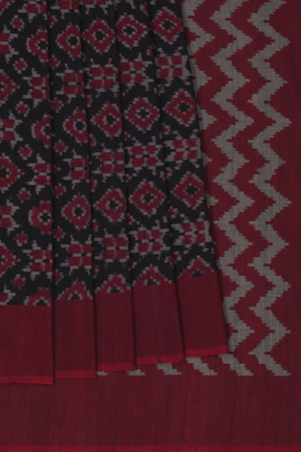Image of Pochampally Ikat Silk Saree
