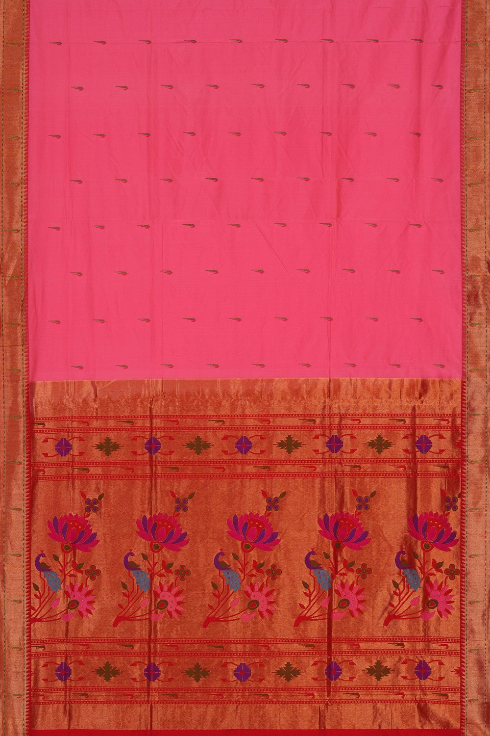 Image of Paithani Silk Pink Saree