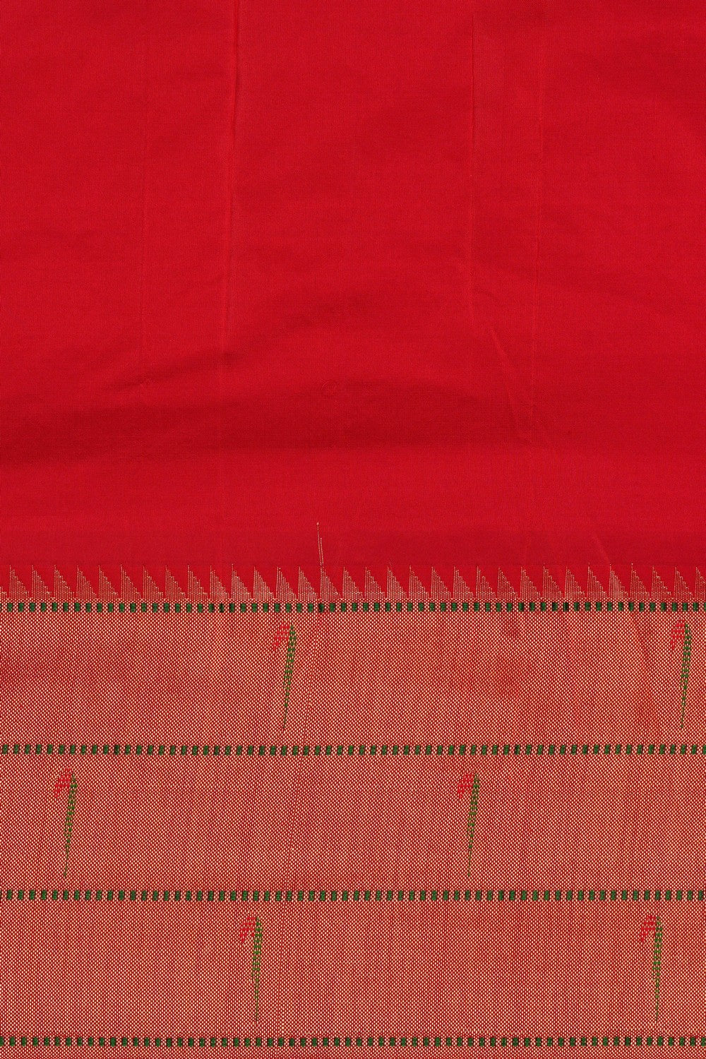 Image of Paithani Silk Orange Saree