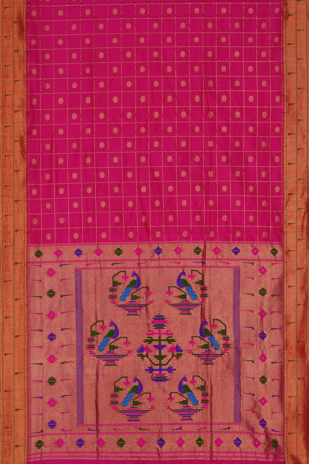 Image of Paithani Silk Pink Saree