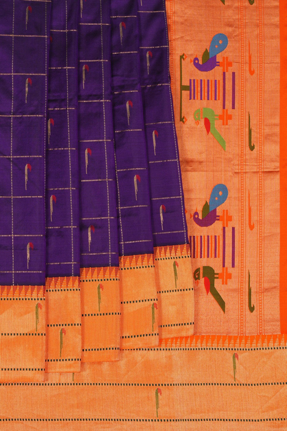 Image of Paithani Silk Purple Saree