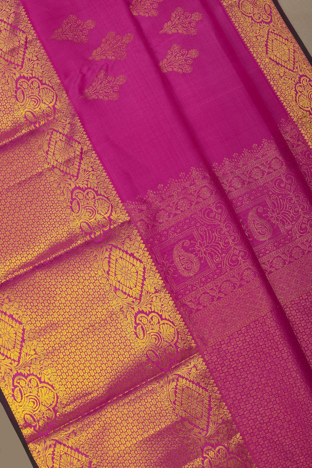 Image of Kanchi Silk Pink Saree