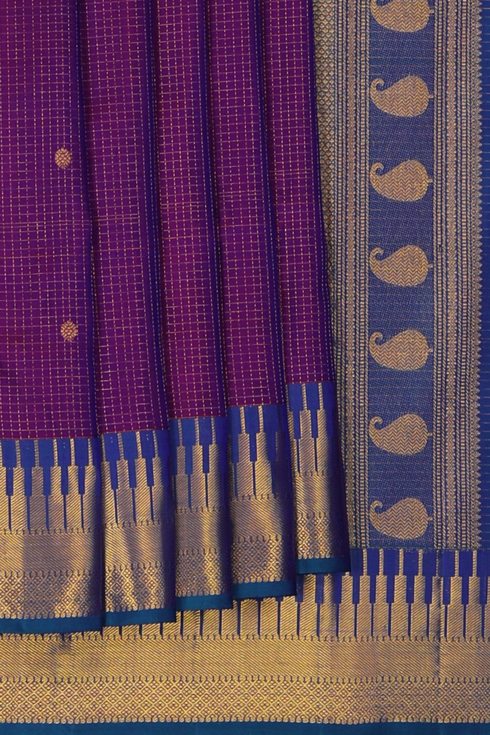 Image of Kanchi Silk Magenta Saree