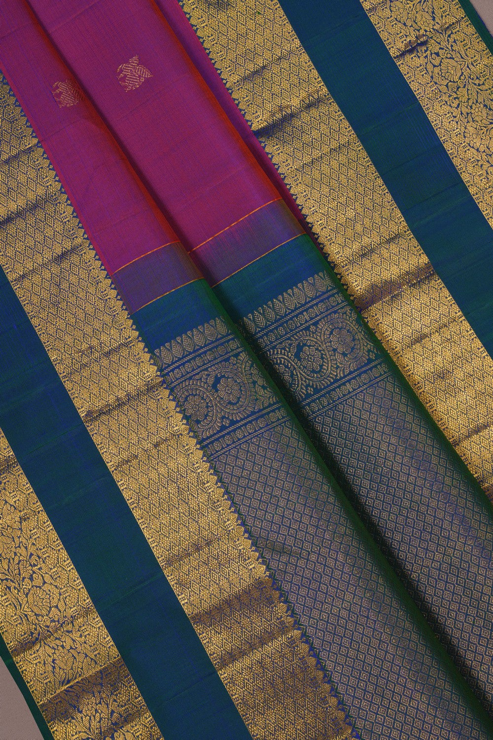 Image of Kanchi Silk Magenta Saree